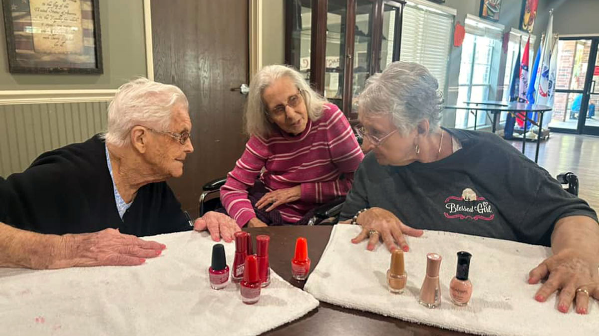 Nail Day at Brookridge Cove Rehabilitation and Care Center